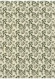 Papier lokta feuillage vert olive fond naturel (50x75)