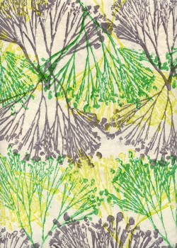 Papier lokta végétal vert et gris fond naturel (50x75)