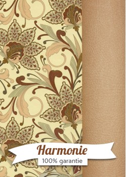 HARMONIE DUO Floral tons brun et or