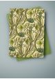 Torsades tons verts fond ivoire (50x68)