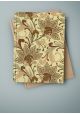 Floral tons bruns et or (50x68)