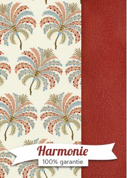 HARMONIE DUO Savone coraiil et bleu réhaussé or