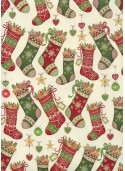 Chaussettes de Noël et sucreries (70x100)