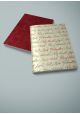 Ecritures de noël rouges et noires (70x100)