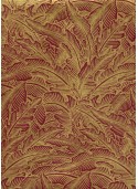 Papier lokta verdure or fond bordeaux (50x75)