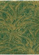 Papier lokta verdure or fond vert émeraude (50x75)