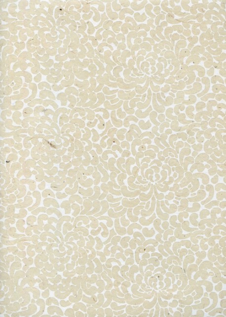 Papier lokta kikou blanc fond naturel (50x75)