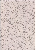 Papier lokta pois gris fond rose poudré (50x75)