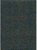 Papier lokta pois camel fond bleu canard (50x75)