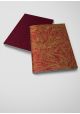 Papier lokta verdure or fond bordeaux (50x75)