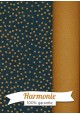 HARMONIE DUO Lokta pois camel fond bleu canard