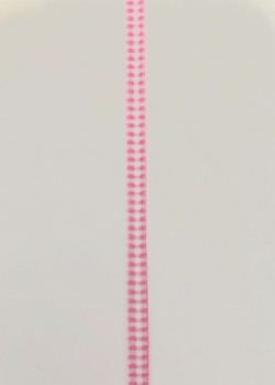 Ruban vichy rose et blanc 0.6 mm (2 mètres)
