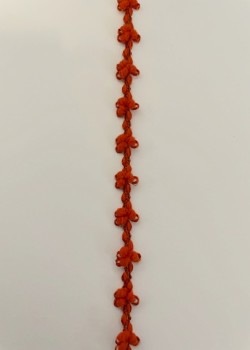 Ruban guirlande noeud orange (2 mètres)