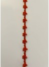 Ruban guirlande noeud orange (2 mètres)
