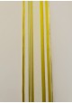Ruban organza jaune bords fil de fer 4 cm de large (2 mètres)