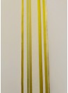 Ruban organza jaune bords fil de fer 4 cm de large (2 mètres)