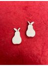 Décoration bois "lot de 2 poires" 1.5x2.5 cm