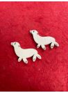 Décoration bois "lot de 2 otaries" 2x3 cm