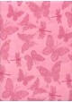 Lokta papillons et libellules ambiance rose (50x70)