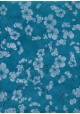Lokta fleurs de cerisiers fond bleu (50x70)