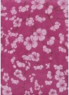 Lokta fleurs de cerisiers fond pourpre rose (50x70)