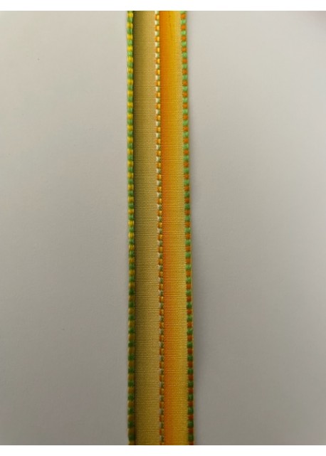 Ruban jaune orange vert (2 mètres)