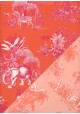 Recto verso "La jungle orange et framboise / la jungle ton pêche" (68x98)