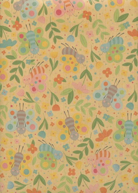 Les petites abeilles acidulées fond beige (68,5x98)