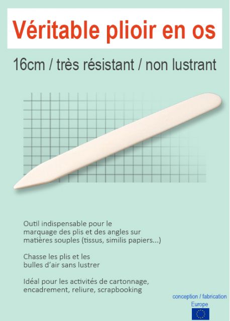 Véritable plioir en os (16cm)