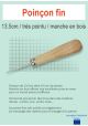Poinçon 13.5cm avec manche en bois
