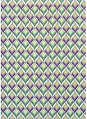 Les vagues rétro vertes et violettes (70x100)