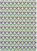 Les vagues rétro vertes et violettes (70x100)