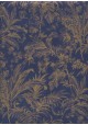 Feuillage or fond bleu nuit (70x100)
