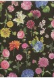 Planche florale fond noir (70x100)