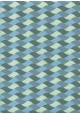 "Tressé" bleu et or (50x70)