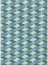 "Tressé" bleu et or (50x70)