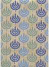 Lauriers bleus fond or (50x70)