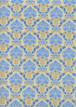 Baroque bleu et or (50x70)
