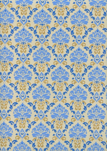 Baroque bleu et or (50x70)