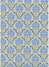 Baroque bleu et or (50x70)