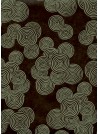 Papier lokta spirales gris ciment fond noir (50x75)