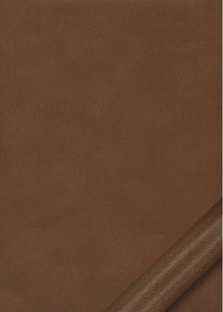 Simili cuir "Moucheté satiné" brun (70x100)