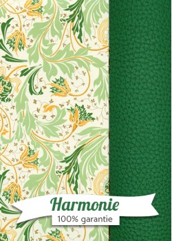 HARMONIE DUO 2 tons de vert et orange réhaussé or