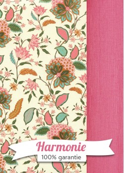 HARMONIE DUO Botanico 2 tons de vert et rose réhaussé or