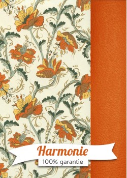 HARMONIE DUO botanico jaune orange et vert réhaussé o