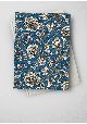 Floral fond bleu (70x100)