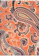 "Papier de coton" Cachemire fond orange (55x76)
