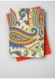 "Papier de coton" Cachemire fond ivoire (55x76)