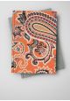 "Papier de coton" Cachemire fond orange (55x76)