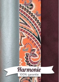 HARMONIE TRIO Cachemire fond orange